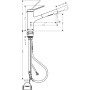 hansgrohe Zesis M33 Einhebel-Küchenarmatur 150, Ausziehbrause, 2 Strahlarten, Schlauchbox (sBox) lite - Produktansicht