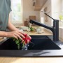 hansgrohe Zesis M33 Einhebel-Küchenarmatur 150, Ausziehbrause, 2 Strahlarten, Schlauchbox (sBox) lite - technische Ansicht