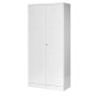 Wolfstahl Büro Stahlschrank - Aktenschrank Verkehrsweiss abschliessbar 92x42x195cm, aufgebaut - Detailansicht