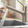 hansgrohe Zesis M33 Einhebel-Küchenarmatur 150, Ausziehbrause, 2 Strahlarten, Schlauchbox (sBox) lite - technische Ansicht