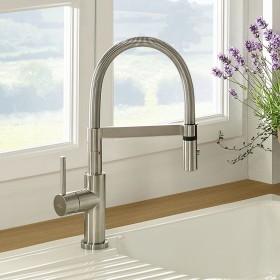 Villeroy & Boch Steel Expert Compact Window Küchenarmatur, aus Edelstahl