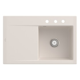 Villeroy & Boch Subway Style 45 Einbauspüle, Ablaufgarnitur mit Excenterbetätigung, Becken rechts