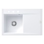 Villeroy & Boch Subway Style 45 Einbauspüle, Ablaufgarnitur mit Handbetätigung, Becken links