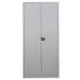 Wolfstahl Büro Stahlschrank - Aktenschrank Lichtgrau abschliessbar 92x42x195cm, aufgebaut - Produktansicht