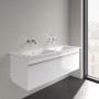Villeroy & Boch Venticello Schrank-Doppelwaschtisch 130 x 50 cm, ohne Hahnloch, mit Überlauf - technische Ansicht