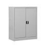 Armadio in acciaio per ufficio Wolfstahl - Armadio per documenti grigio chiaro con serratura 80x38x100cm