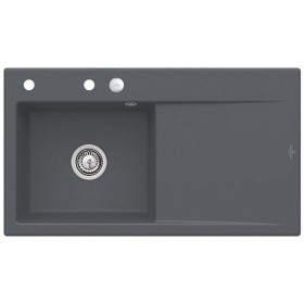 Villeroy & Boch Subway Style 50 Einbauspüle, Ablaufgarnitur mit Excenterbetätigung, Becken links