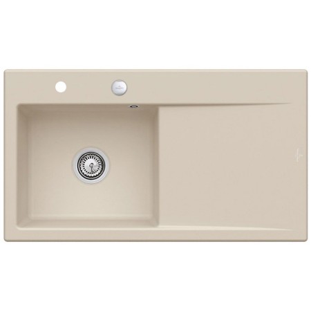 Villeroy & Boch Subway Style 50 Einbauspüle, Ablaufgarnitur mit Excenterbetätigung, Becken links