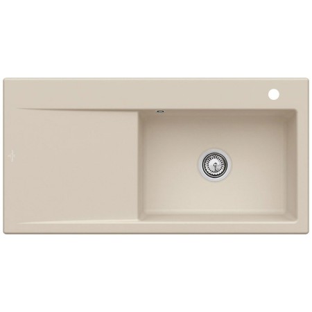 Villeroy & Boch Subway Style 60 Einbauspüle, Ablaufgarnitur mit Handbetätigung, Becken rechts
