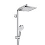 hansgrohe Crometta E 240 1jet Showerpipe Reno EcoSmart - vue détaillée