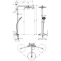 hansgrohe Raindance Select S 300 2jet Colonne de douche - vue détaillée