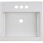 Vasque à poser LAUFEN Living City 50 cm avec trop-plein et 3 trous de robinet - vue détaillée