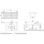 Baignoire Villeroy & Boch Squaro Duo 170 x 75 cm, Combipool Comfort, Position 2