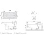 Baignoire Villeroy & Boch Oberon Solo 160 x 75 cm, Combipool Entry, Position 1