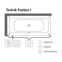 Villeroy & Boch Loop & Friends Square Duo Badewanne 180 x 80 cm - Detailansicht