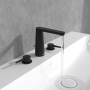 Villeroy & Boch Conum Dreiloch-Waschtischarmatur mit Zugstangen-Ablaufgarnitur - technische Ansicht
