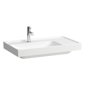Lavabo LAUFEN MEDA 80 x 46 cm, avec trou pour robinet sans trop-plein, étagère à droite