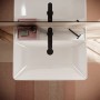 hansgrohe Xanuia Q Lavabo 650/480 avec trou de robinet sans trop-plein - vue technique