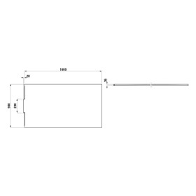 Piatto doccia LAUFEN NIA 160 x 90 cm