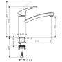 hansgrohe Focus M41 Mitigeur de cuisine monocommande 160, 1jet - vue détaillée