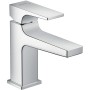 Mitigeur de lavabo monocommande hansgrohe Metropol 100 avec levier et bonde Push-Open pour lavabo