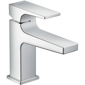 Mitigeur de lavabo monocommande hansgrohe Metropol 100 avec levier et bonde Push-Open pour lavabo