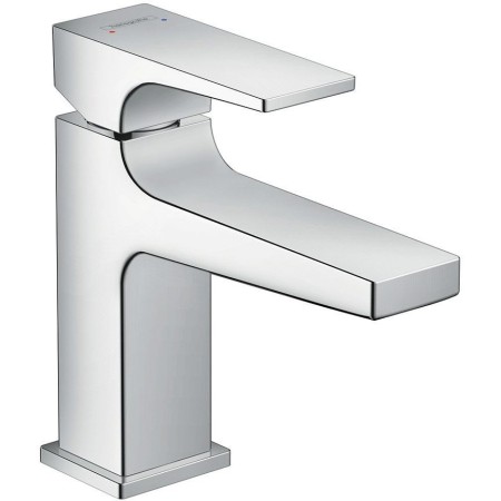 Mitigeur de lavabo monocommande hansgrohe Metropol 100 avec levier et bonde Push-Open pour lavabo