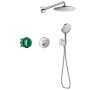 Système de douche hansgrohe Raindance S 240, 1 jet PowderRain avec ShowerSelect S