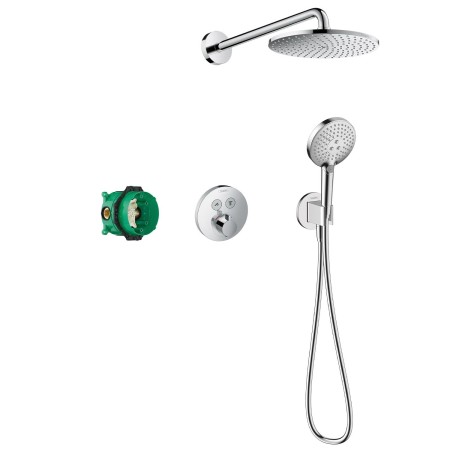 Système de douche hansgrohe Raindance S 240, 1 jet PowderRain avec ShowerSelect S