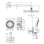 Système de douche hansgrohe Raindance S 240, 1 jet PowderRain avec ShowerSelect S - photo produit