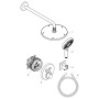 Système de douche hansgrohe Raindance S 240, 1 jet PowderRain avec ShowerSelect S