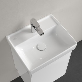 Lavabo da appoggio Villeroy & Boch Collaro 45 cm con troppopieno, 1 foro rubinetto