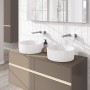 Villeroy & Boch Collaro Aufsatzwaschtisch 40 cm rund ohne Überlauf, ohne Hahnloch - technische Ansicht