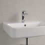 Villeroy & Boch O.novo Aufsatzwaschtisch 55 x 46 cm mit Überlauf, 1 Hahnloch - technische Ansicht