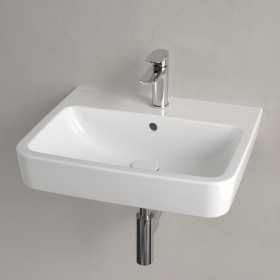 Lavabo d'appoggio Villeroy & Boch O.novo 55 x 46 cm con troppopieno, 1 foro per rubinetto
