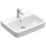 Villeroy & Boch O.novo Aufsatzwaschtisch 55 x 46 cm mit Überlauf, 1 Hahnloch - Detailansicht