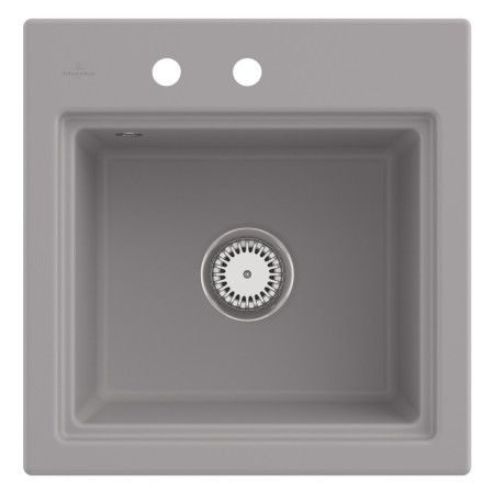 Évier encastrable Villeroy & Boch Subway Style 50 S, bonde avec commande d'excentrique