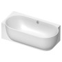 Vasca da bagno d'angolo Duravit Luv sinistra 185 x 95 cm - vista tecnica