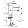 Robinet de lavabo hansgrohe Vernis Shape 70 sans bonde