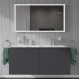 Duravit ME by Starck Meuble double vasque 130 cm avec 1 trou de robinet - photo produit