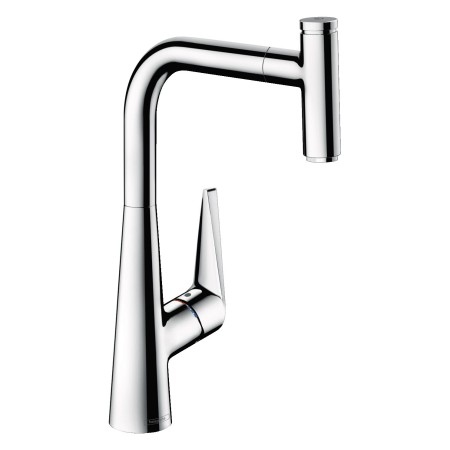 hansgrohe Talis Select M51 Mitigeur de cuisine monocommande 300, Eco, Bec extractible, 1jet