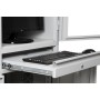 Armadio per PC in acciaio Wolfstahl, chiudibile a chiave, 68x60x170cm grigio chiaro - bianco traffico - immagine prodotto