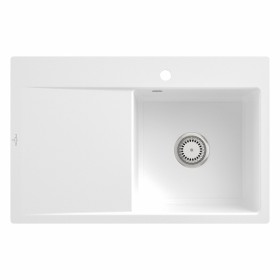 Lavello incasso Villeroy & Boch Subway Style 45 FLAT, scarico con azionamento manuale, vasca a destra