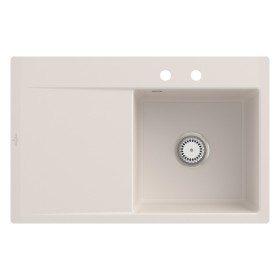 Lavello incassato Villeroy & Boch Subway Style 45 FLAT, scarico con azionamento manuale, vasca a destra