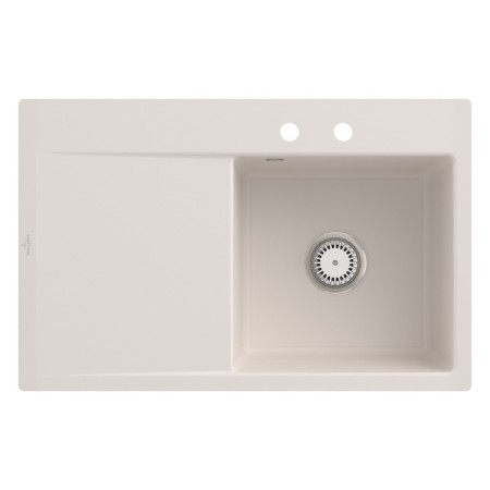 Lavello incassato Villeroy & Boch Subway Style 45 FLAT, scarico con azionamento manuale, vasca a destra