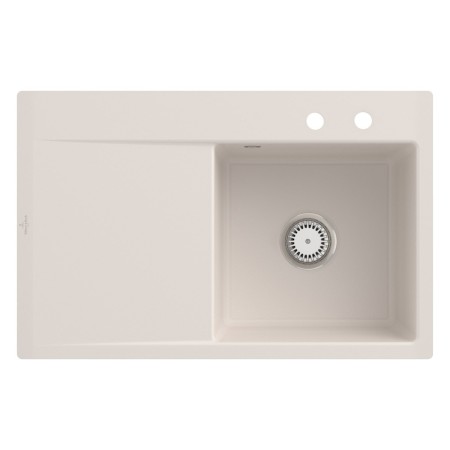 Lavello incasso Villeroy & Boch Subway Style 45 FLAT, scarico con azionamento manuale, vasca a destra