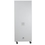 Armadio per PC in acciaio Wolfstahl, chiudibile a chiave, 68x60x170cm grigio chiaro - bianco traffico - vista tecnica