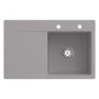 Lavello a filo Villeroy & Boch Subway Style 45 FLAT, scarico con azionamento manuale, vasca a destra