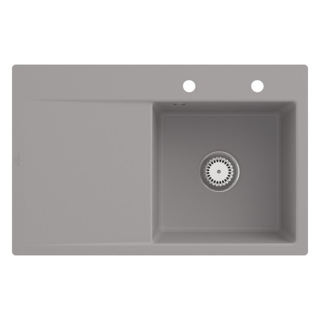 Lavello a filo Villeroy & Boch Subway Style 45 FLAT, scarico con azionamento manuale, vasca a destra