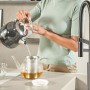 Lavello incasso Villeroy & Boch Subway Style 45 FLAT, scarico con azionamento manuale, vasca a sinistra - vista dettagliata